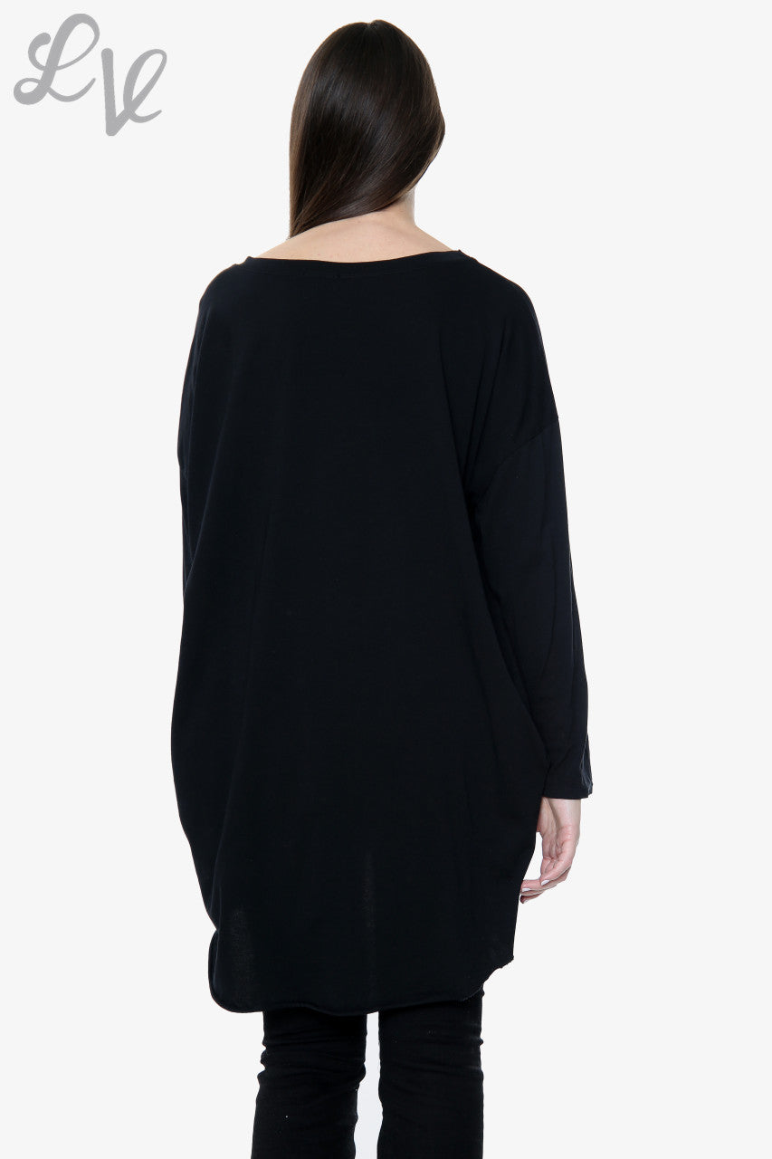 Dames Diamante Love Top Zwart Prijs WAS €12,99 NU €6,49