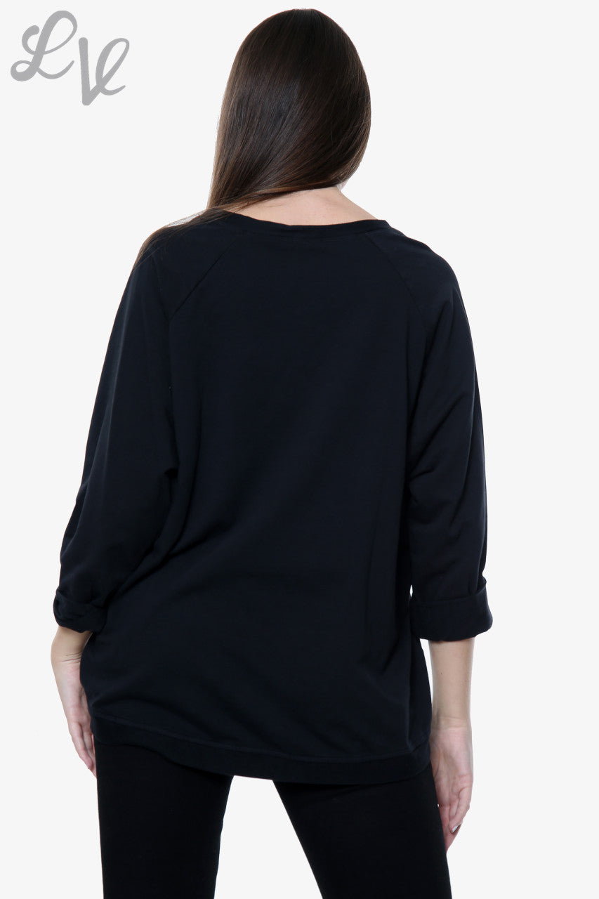 Dames Top met pailletten en vlinderdetail Zwart Prijs per eenheid WAS £13,99 NU £6,99