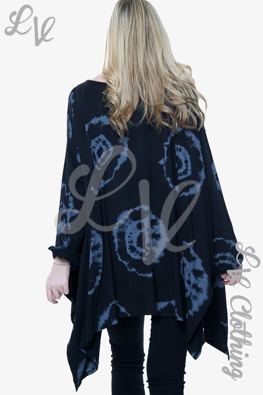 Dames Fossil Print Sweatshirt Top Zwart Prijs per eenheid €11,99