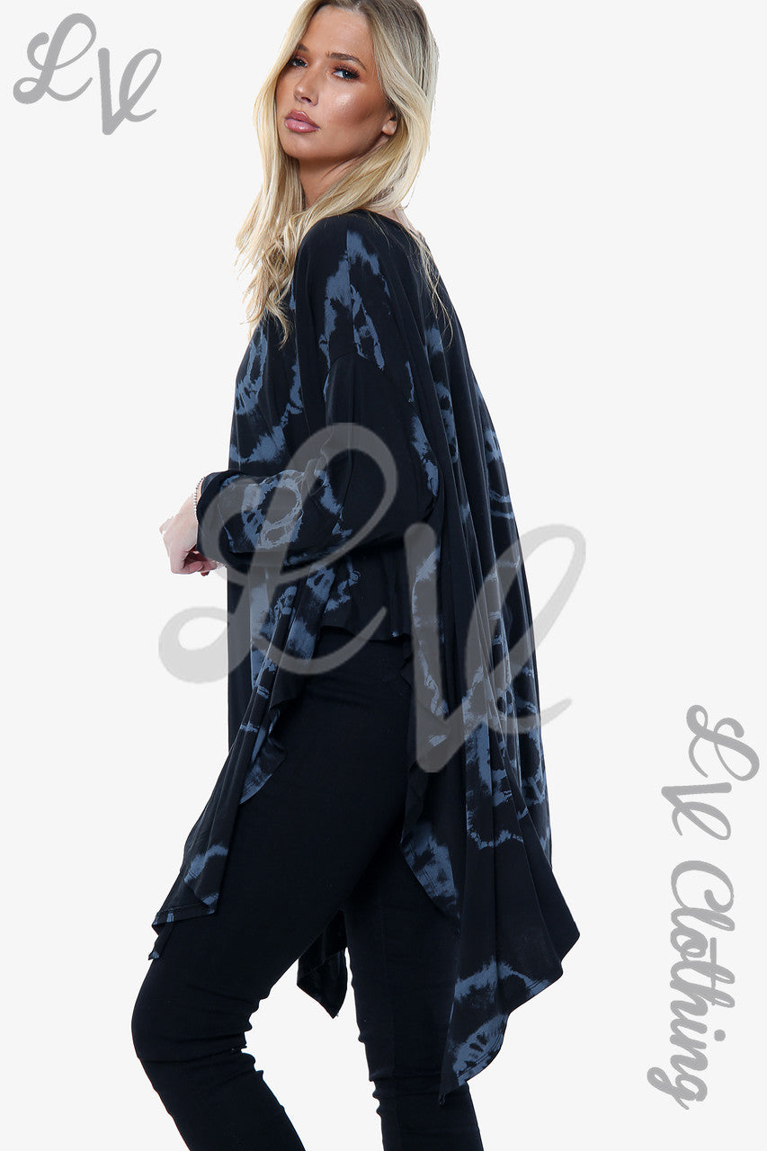 Dames Fossil Print Sweatshirt Top Zwart Prijs per eenheid €11,99