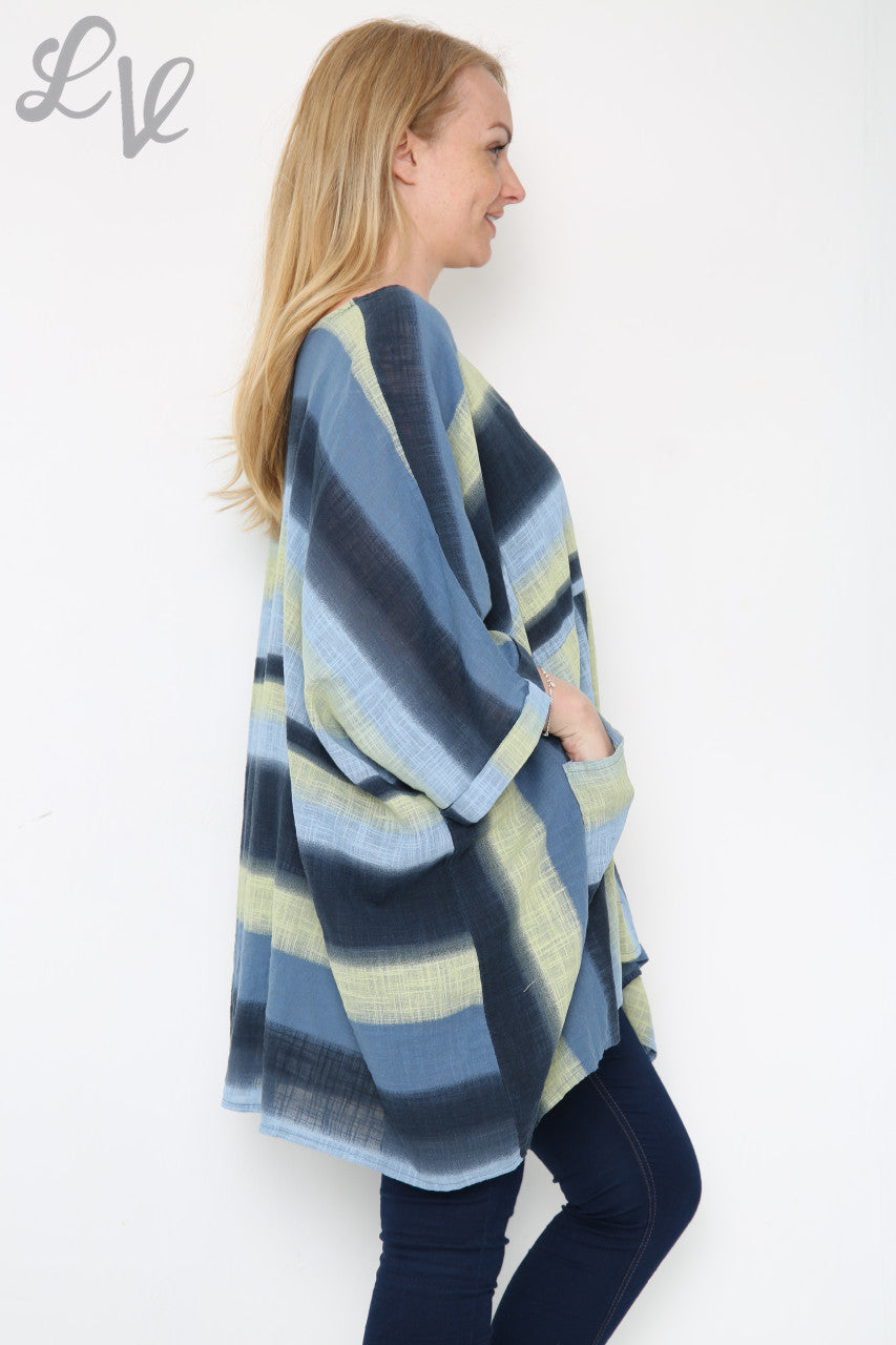 Ladies Ombre Colourful Batwing Top Denim Unit Price £10.99