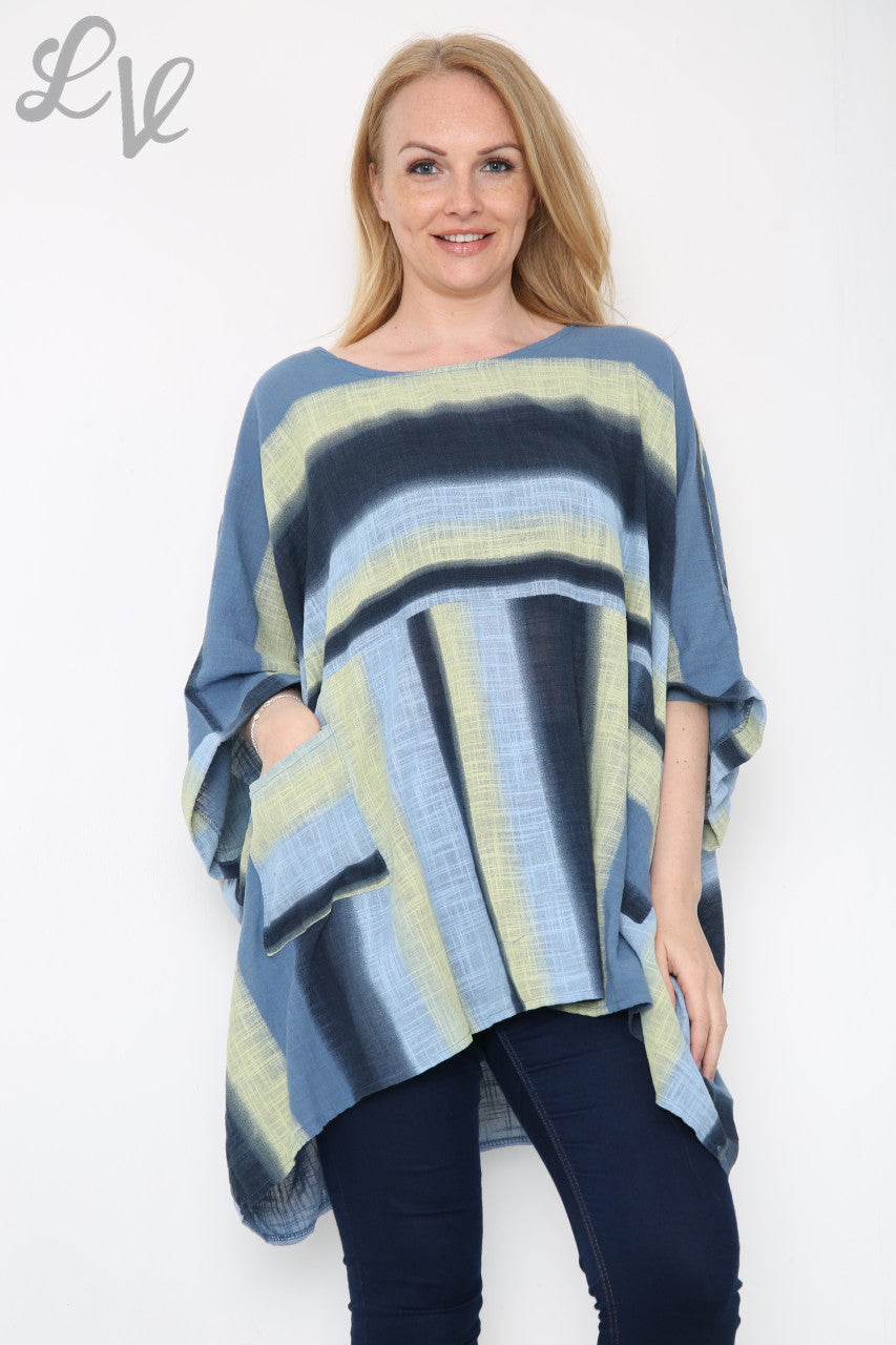 Ladies Ombre Colourful Batwing Top Denim Unit Price £10.99