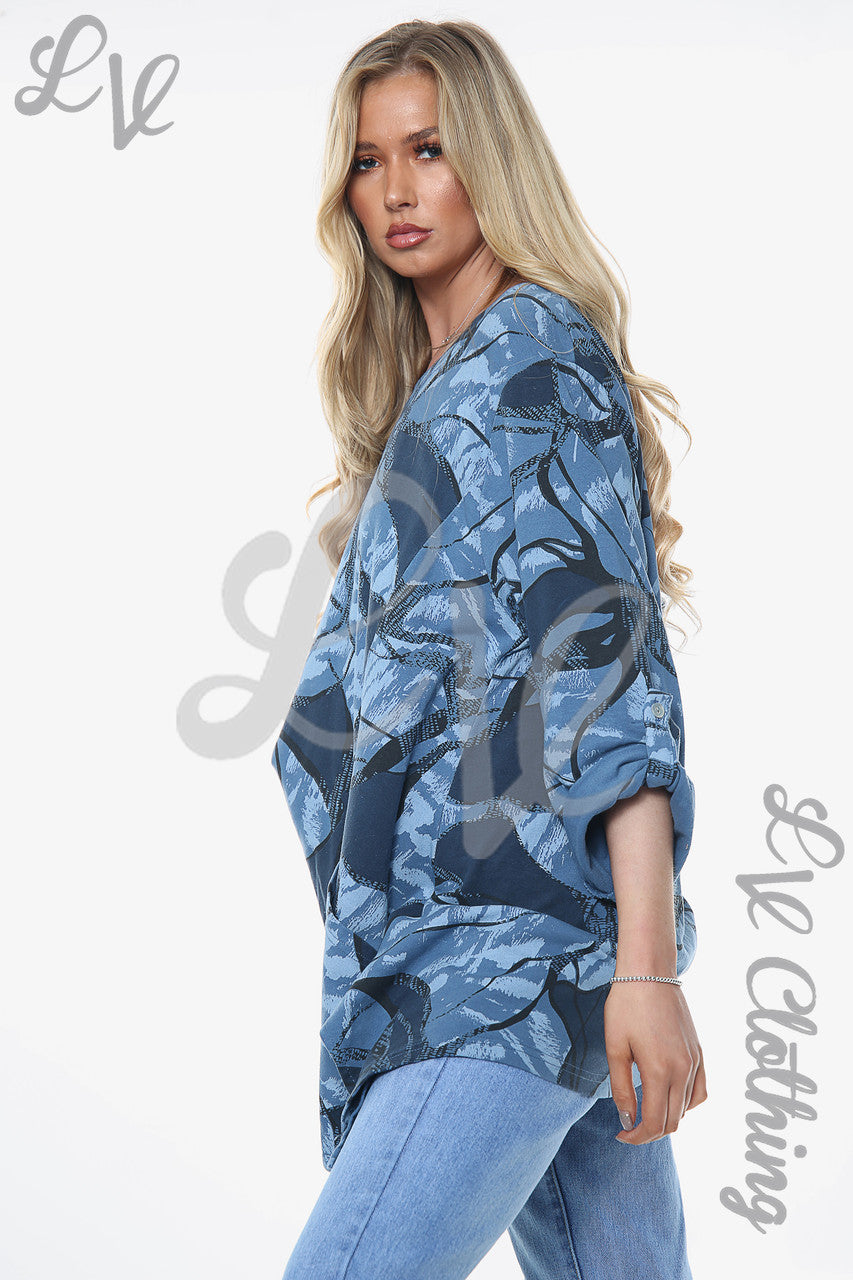 Ladies Abstract Print Top Denim Unit Price £11.99