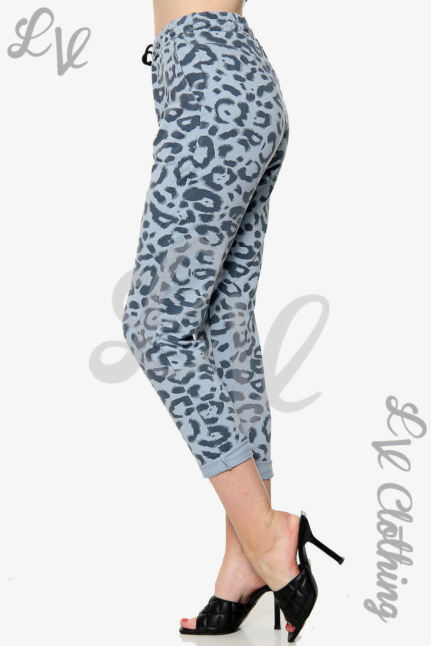 Ladies Animal Leopard Print Jogging Pants Denim Unit Price £13.99