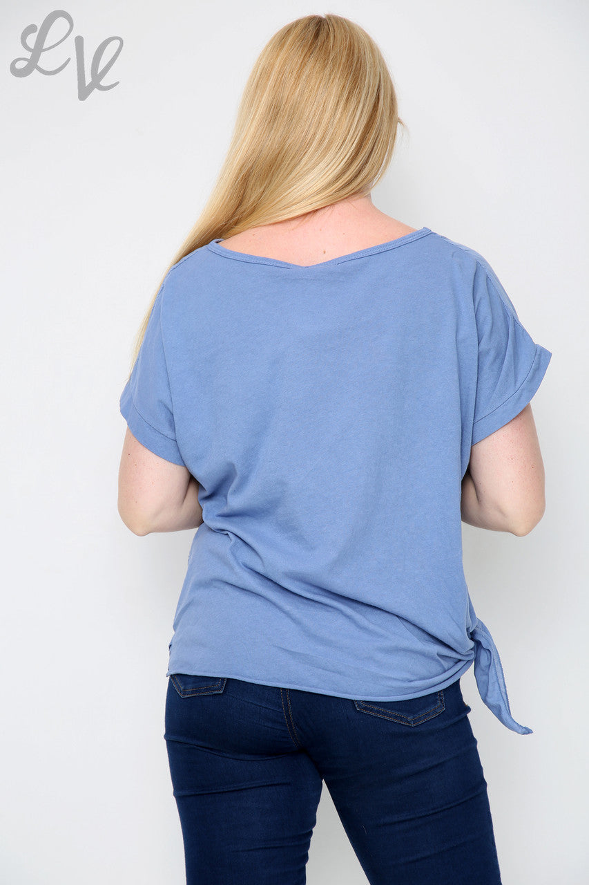 Dames Anglaise Top met Strikceintuur Denim - Prijs per stuk £10.99