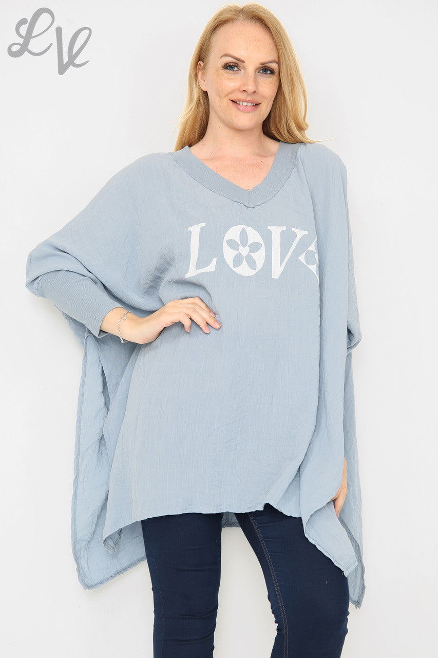 Dames Batwing Top Spijkerstof Eenheidsprijs WAS €9.99 NU €5.99