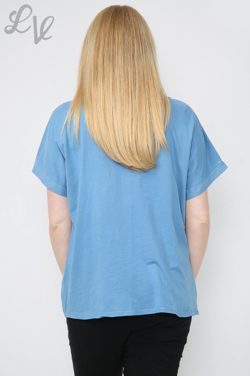 Ladies Flower Sequin & Applique Top Denim Unit Price £8.99