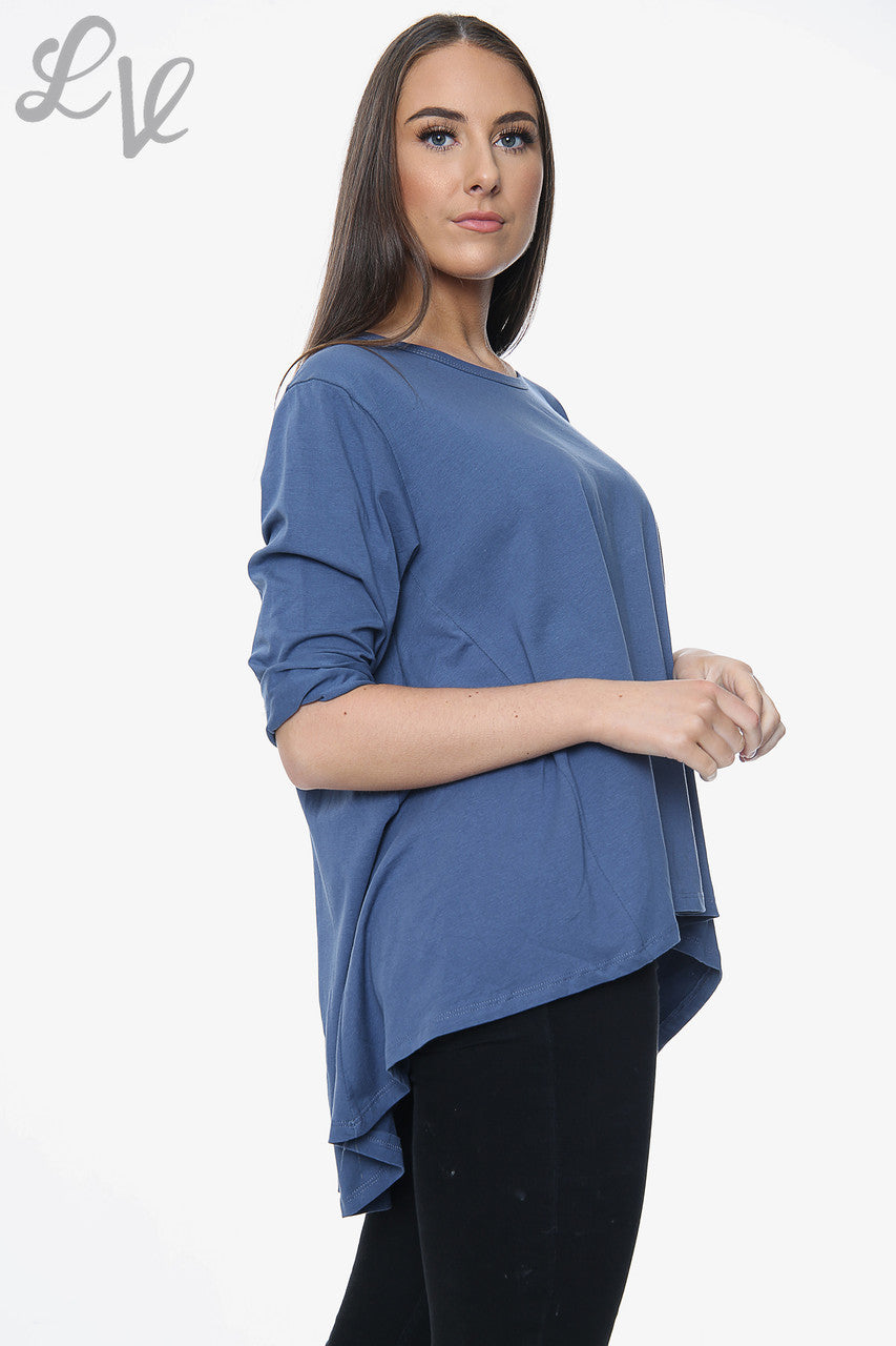 Dames Effen Swing Top Jeans Stukprijs € 9,99