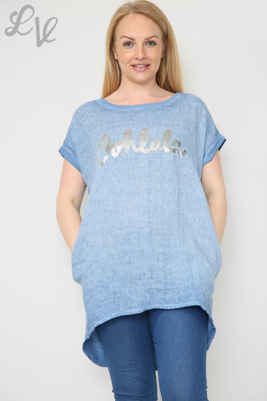 Dames Ooh La La Folie Top Denim Eenheidsprijs £8.99