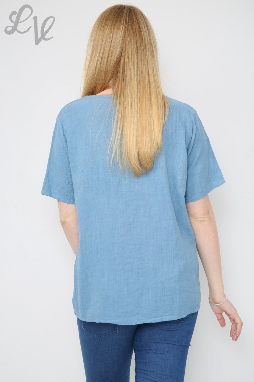 Damesfiets Pailletten Top Jeans Stukprijs £8.99
