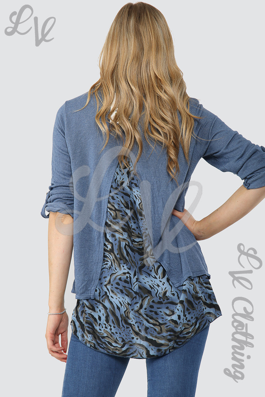 Dames Leopardprint Onderlaag Top Denim - Stukprijs € 12,99