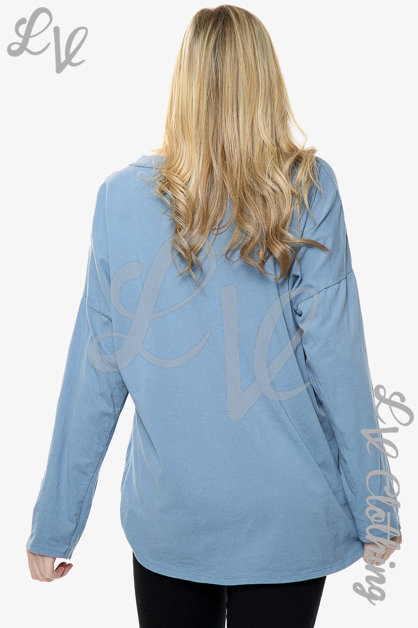 Ladies Sequin Embroidered Pocket Top Denim Unit Price £10.99
