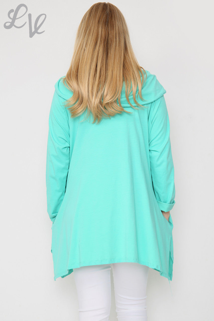 Dames Sweatshirt Top met gedrapeerde schouders Jade Eenheidsprijs WAS €13,99 NU €6,99