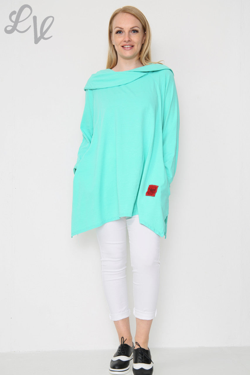 Dames Sweatshirt Top met gedrapeerde schouders Jade Eenheidsprijs WAS €13,99 NU €6,99