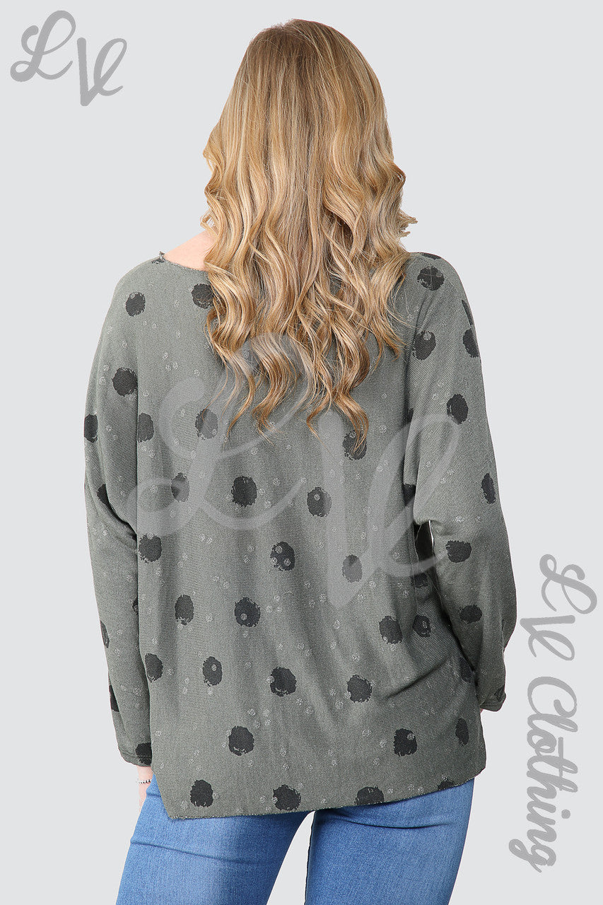 Dames Stipjes Top Met Ketting Grijs - Stukprijs €10,99