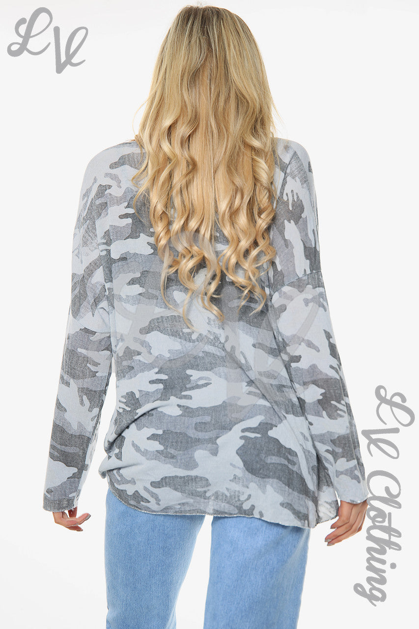 Dames camouflageprint grijs Eenheidsprijs WAS £9,99 NU £7,49
