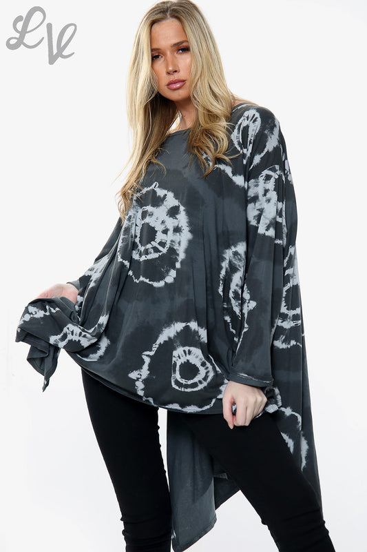 Ladies Fossil Print Sweatshirt Top Khaki Unit Price £15.99