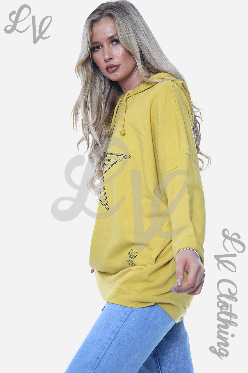 Dames Dimate Star Hoodie Mosterd Stukprijs € 13,99