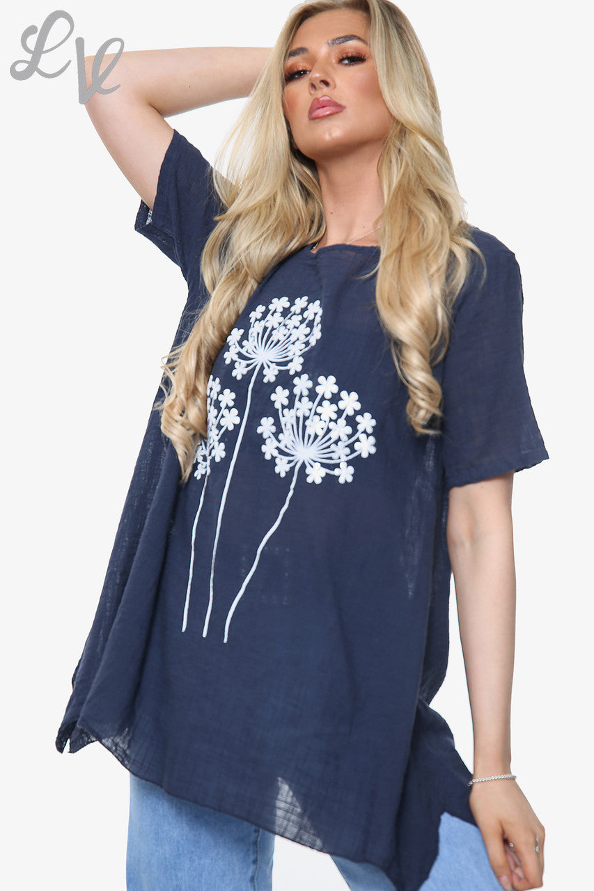 Dames Paardenbloem Top Marine Per stukprijs €8,99