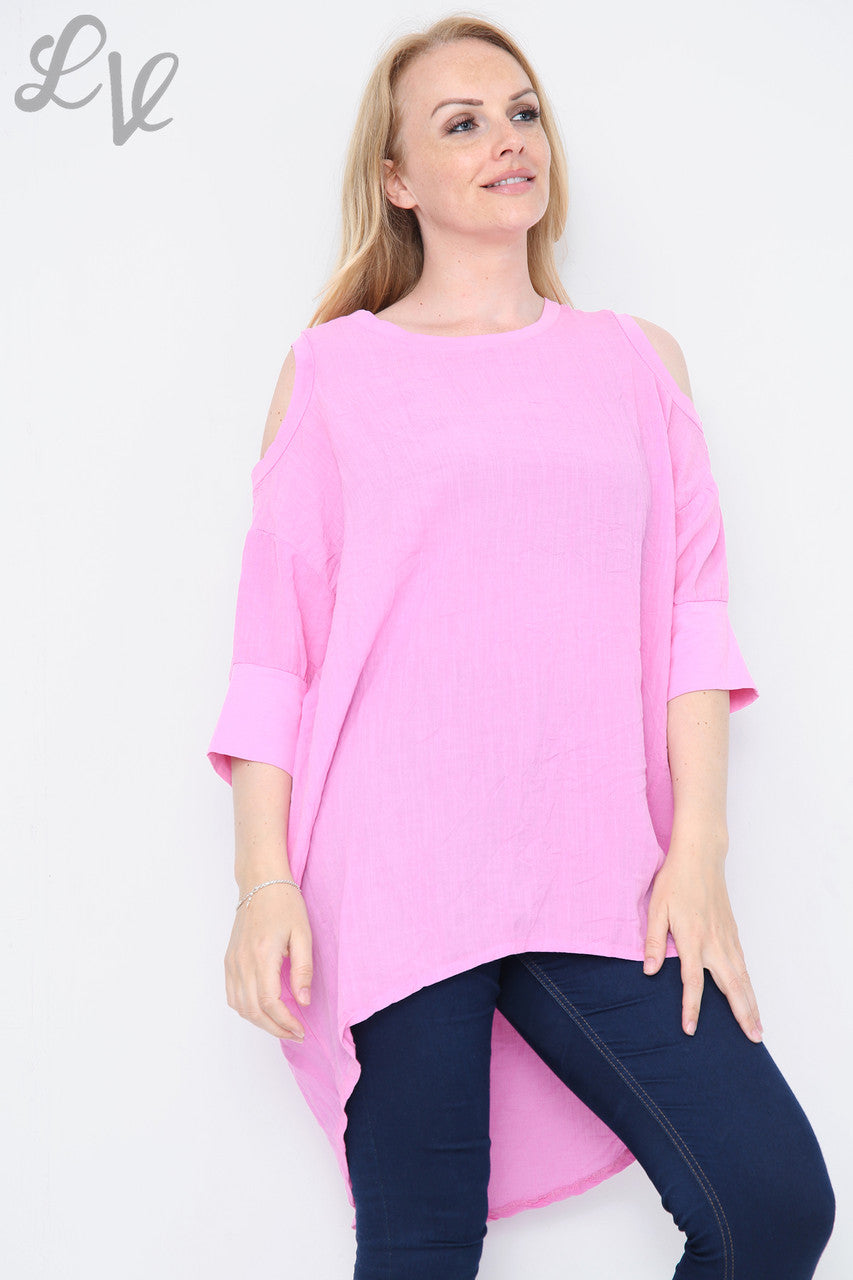Dames Schoudertop Roze Stukprijs € 9,99