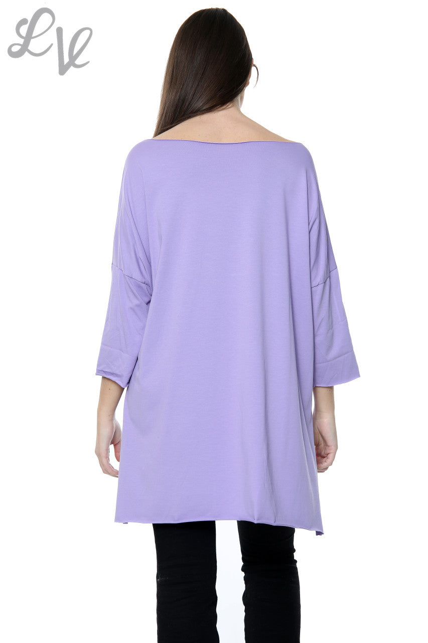 Dames 'We Love Karl' Foil Graphic Top Paars Stukprijs WAS €5,99 NU €2,99
