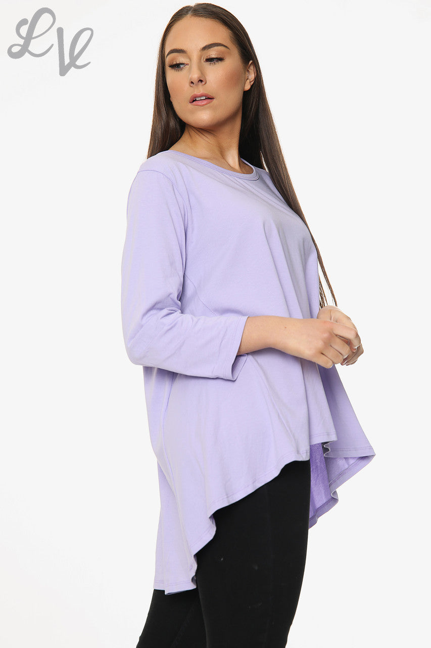 Dames Effen Swing Top Paars Prijs per stuk €9,99