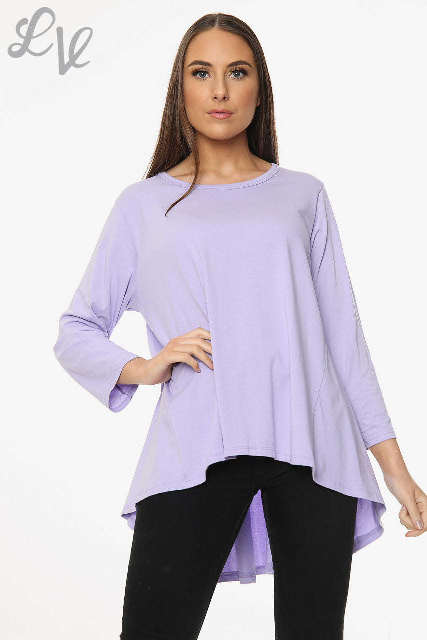 Dames Effen Swing Top Paars Prijs per stuk €9,99