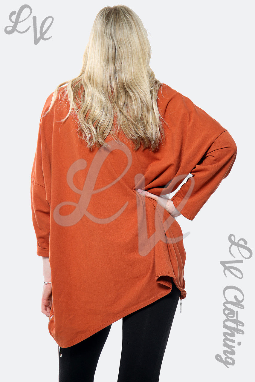 Dames Zilver CC Print Batwing Oversized Top Roeststukprijs € 15,99