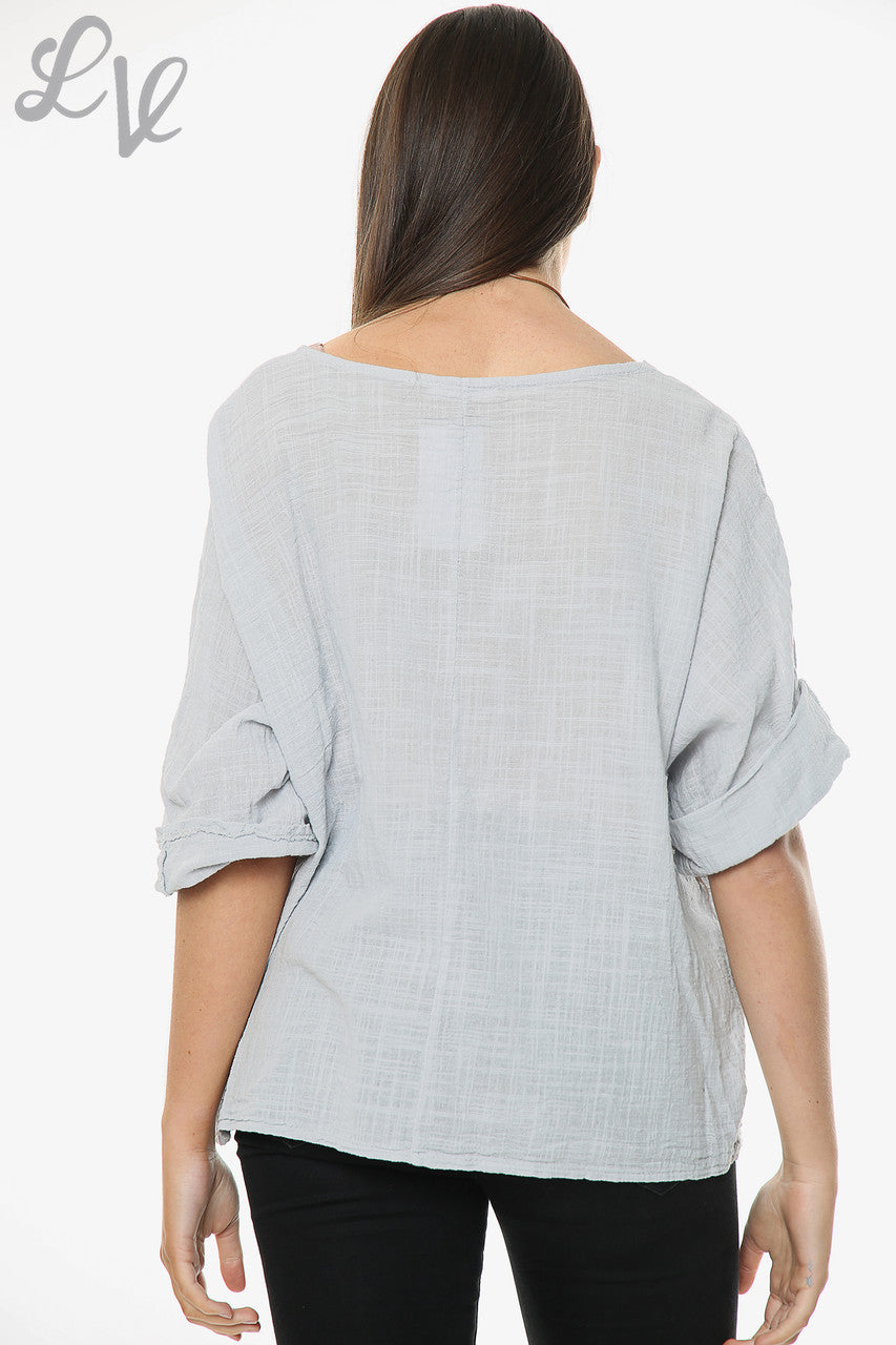 Effen dames top zilver Prijs per eenheid £6,99