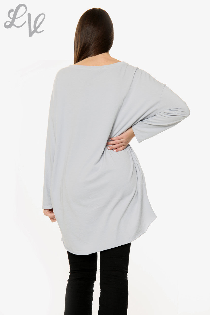 Ladies Squiggle Love Heart Top Silver Unit Price £10.99