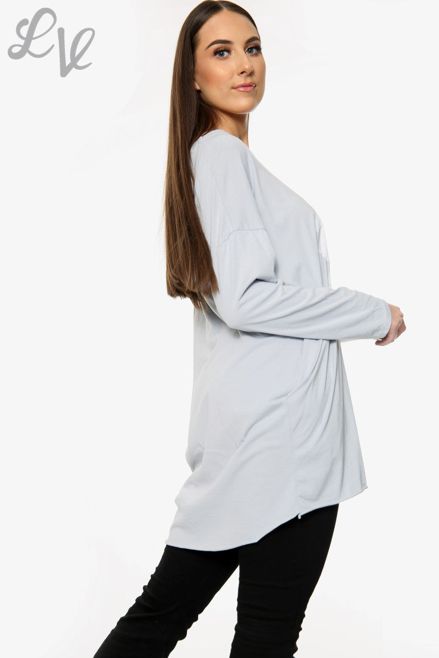 Ladies Squiggle Love Heart Top Silver Unit Price £10.99