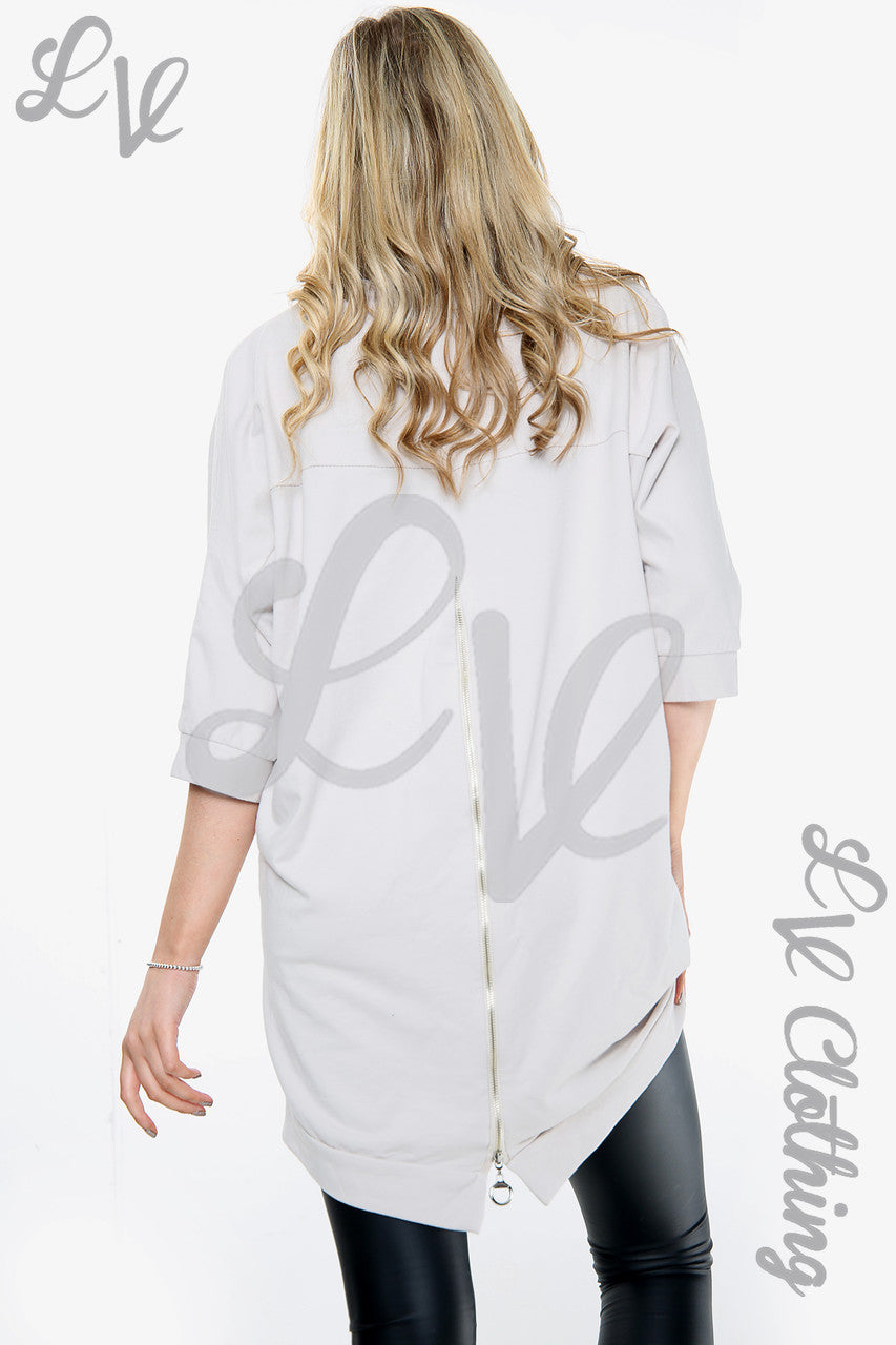 Dames Skull Heart Graphic Top Zilver Prijs per stuk € 14,99