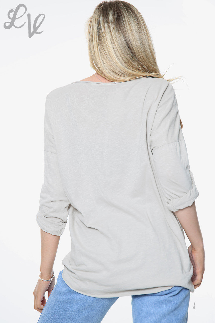 Dames Top met paillettensterretjes Steengrijs Stukprijs € 8,99