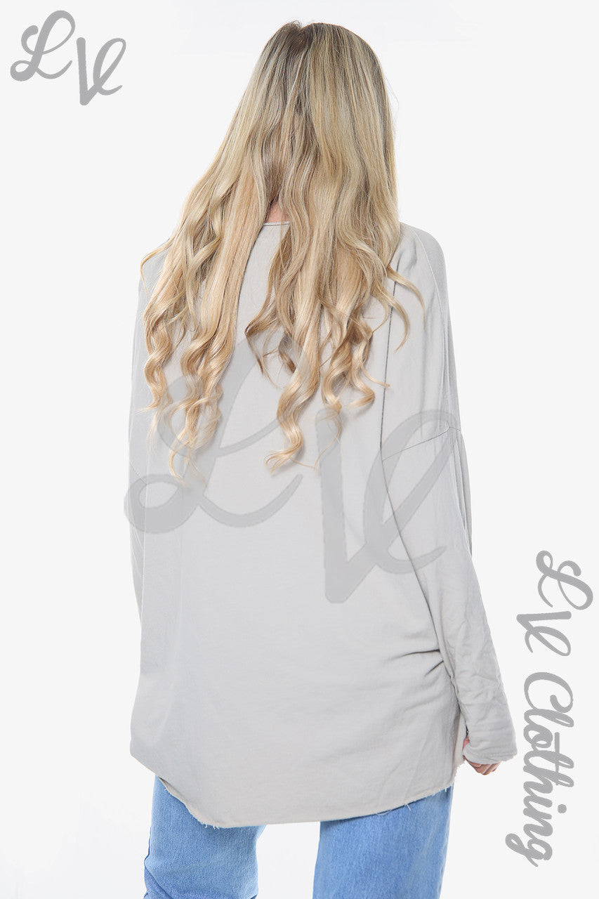 Dames Folie Kleurrijke Blokken Sweatshirt Top Steenstuk Prijs € 11,99