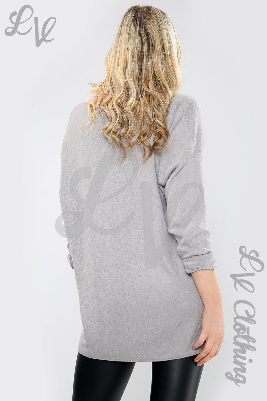 Ladies Dandelion & Butterfly Graphic Top Stone Unit Price WAS 12.99 NOW £7.99