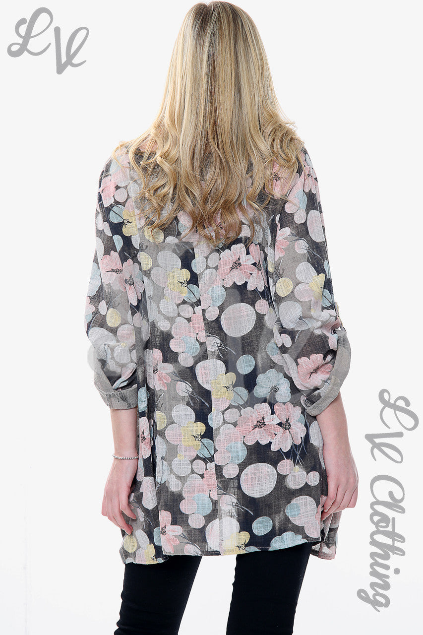 Dames Top Met Bloemenprint Steen Stukprijs € 12,99