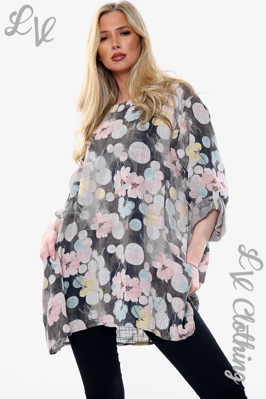 Dames Top Met Bloemenprint Steen Stukprijs € 12,99