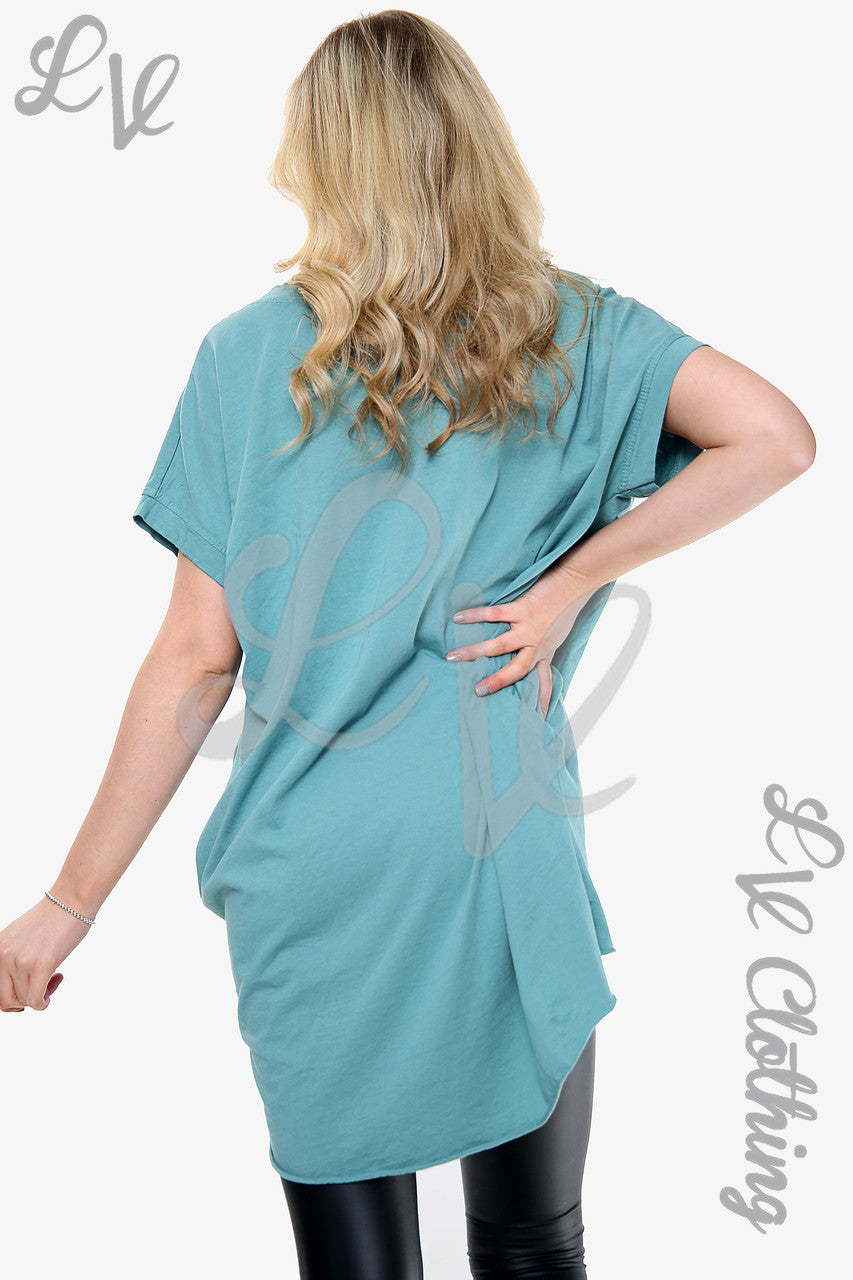 Damesfolie Hart Graphic Top Tiffany Prijs per eenheid € 10,99