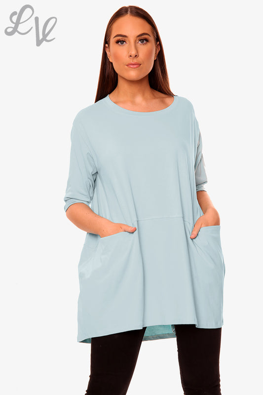 Ladies Plain Top With Pockets Tiffany Unit Price £8.99