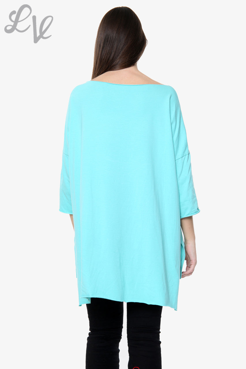 Dames 'We Love Karl' Top met Folieprint Tiffany Stuksprijs WAS €5,99 NU €2,99