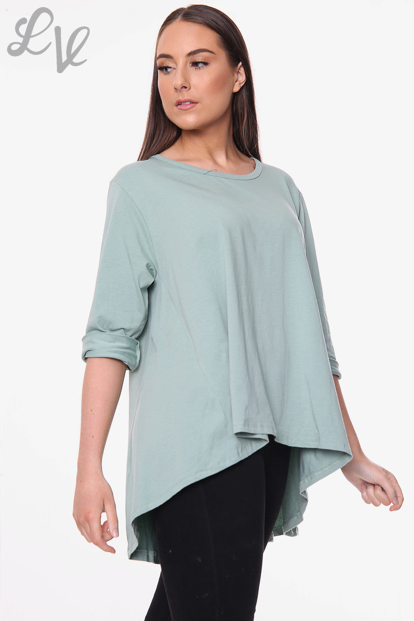 Dames Effen Swing Top Tiffany Stukprijs € 9,99