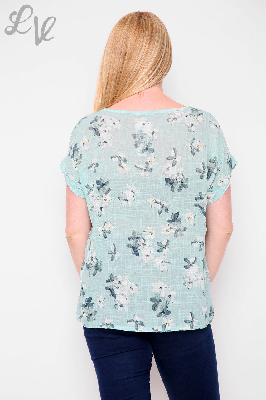 Dames bloemenprint top Tiffany