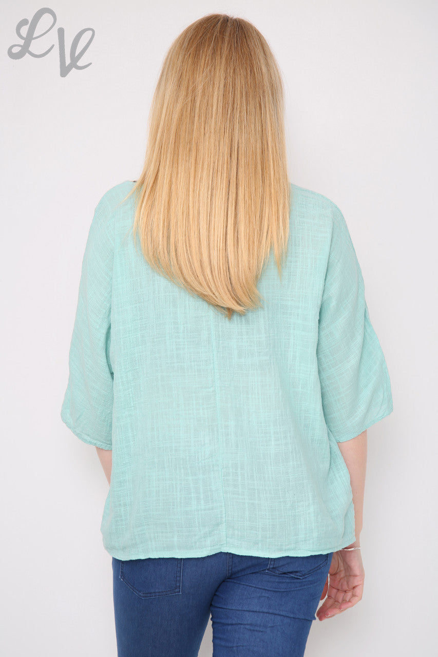 Dames Double Foil Heart Top Tiffany Prijs per eenheid € 7,99