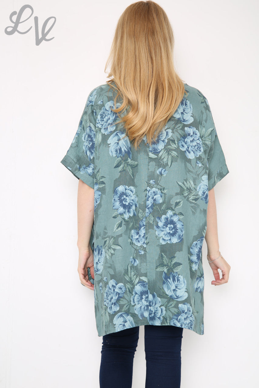 Dames Bloemenprint Top Tiffany Stukprijs € 12,99