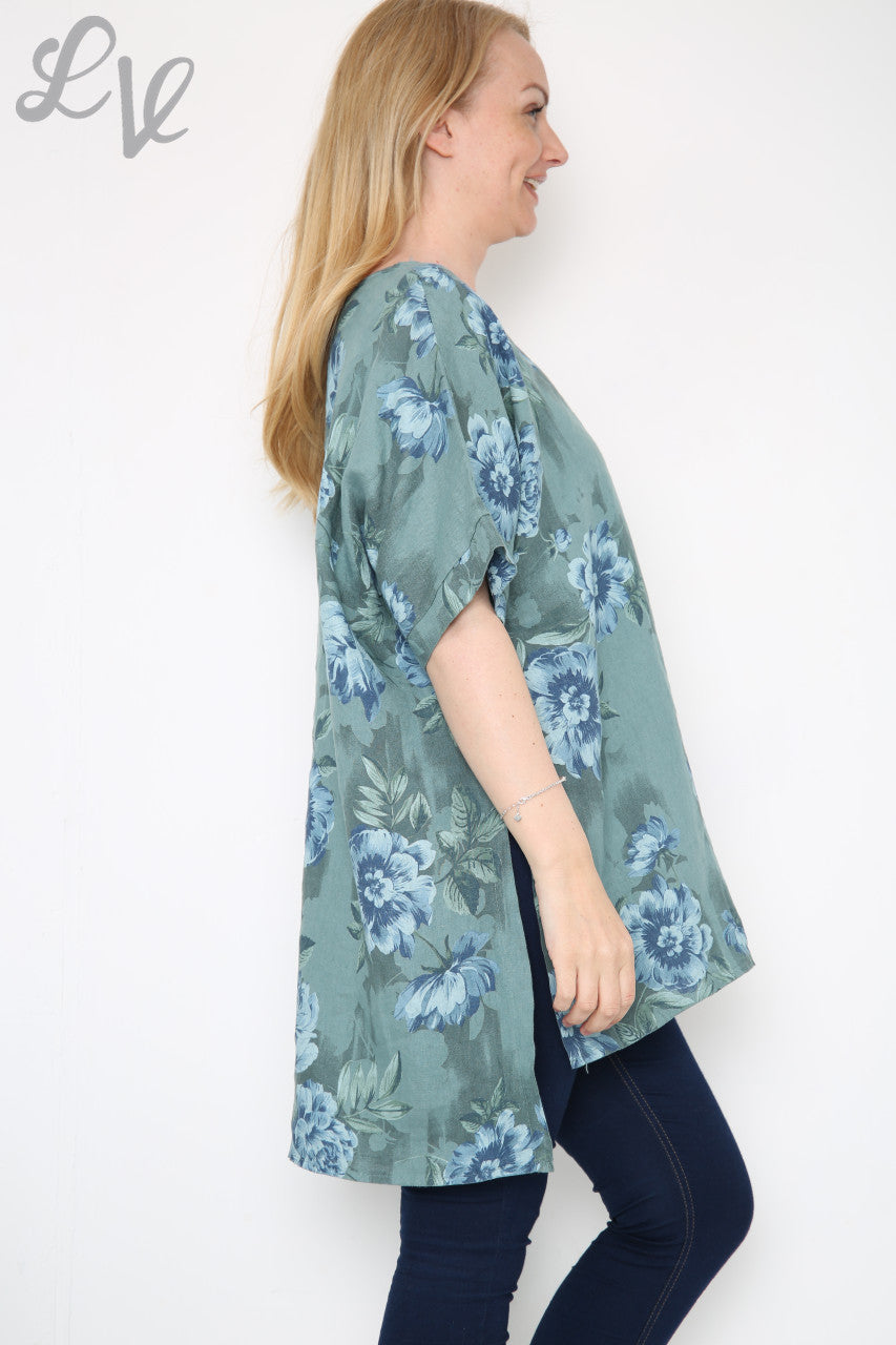 Dames Bloemenprint Top Tiffany Stukprijs € 12,99