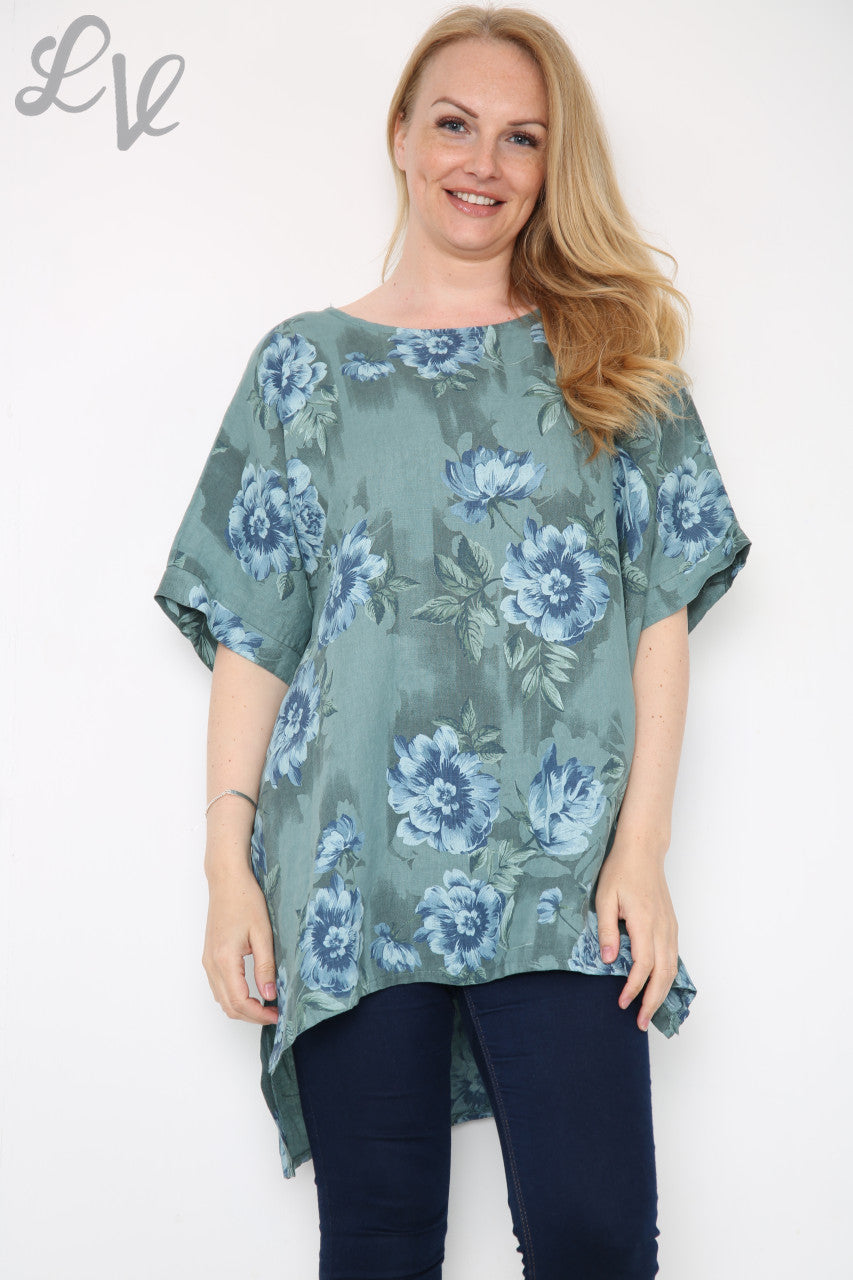 Dames Bloemenprint Top Tiffany Stukprijs € 12,99