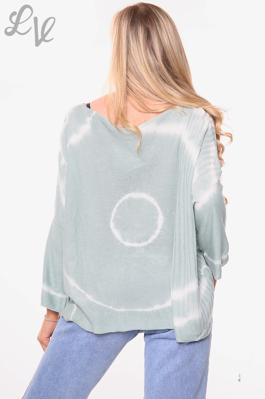 Dames Tie Dye Fijngebreide Top Tiffany Stukprijs £14.99