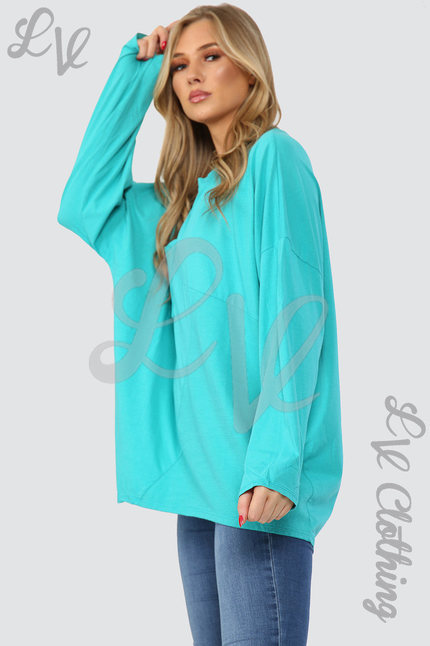 Dames Geribbelde Top Met Voorzak Tiffany - Stukprijs €11,99
