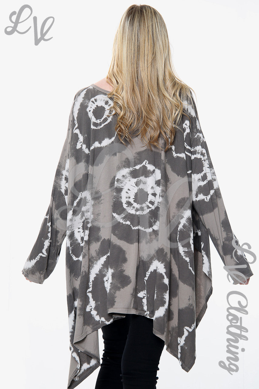 Ladies Fossil Print Sweatshirt Top Taupe Unit Price £15.99