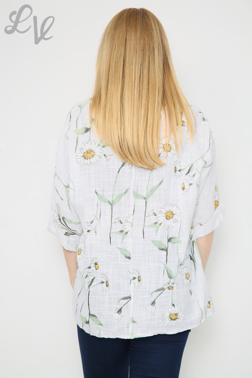 DAISY STENGEL PRINT TOP WIT